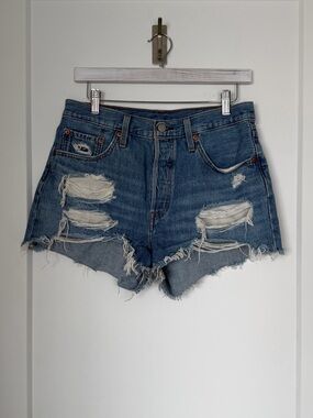 Levi’s 509 High Rise Distressed Jean Denim Cutoff Shorts size 29